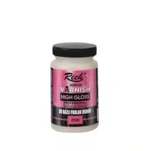 Rich Su Bazlı Parlak Vernik-250 ml 4 Rich Su Bazlı Parlak Vernik 250 Ml
