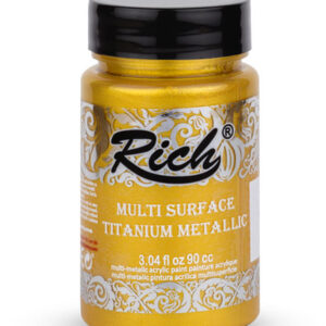 Rich Multi Surface Boya Titanium Metallic 01411 Gold-Altın 90 ml