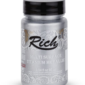 Rich Multi Surface Boya Titanium Metallic 01445 Silver-Gümüş 90 ml