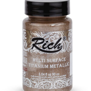 Rich Multi Surface Boya Titanium Metallic 0902508 Antique Beige-Antik Bej 90 ml