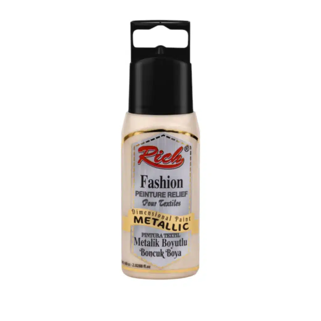 Metalik Boyutlu Boncuk Boya 60 ml-İnci Beyazı