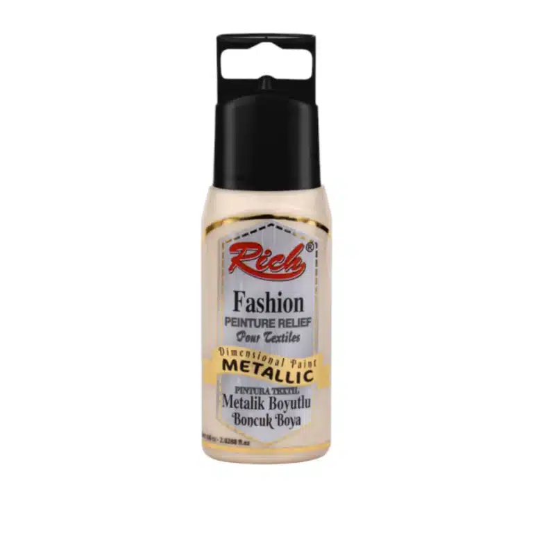 Metalik Boyutlu Boncuk Boya 60 ml-İnci Beyazı