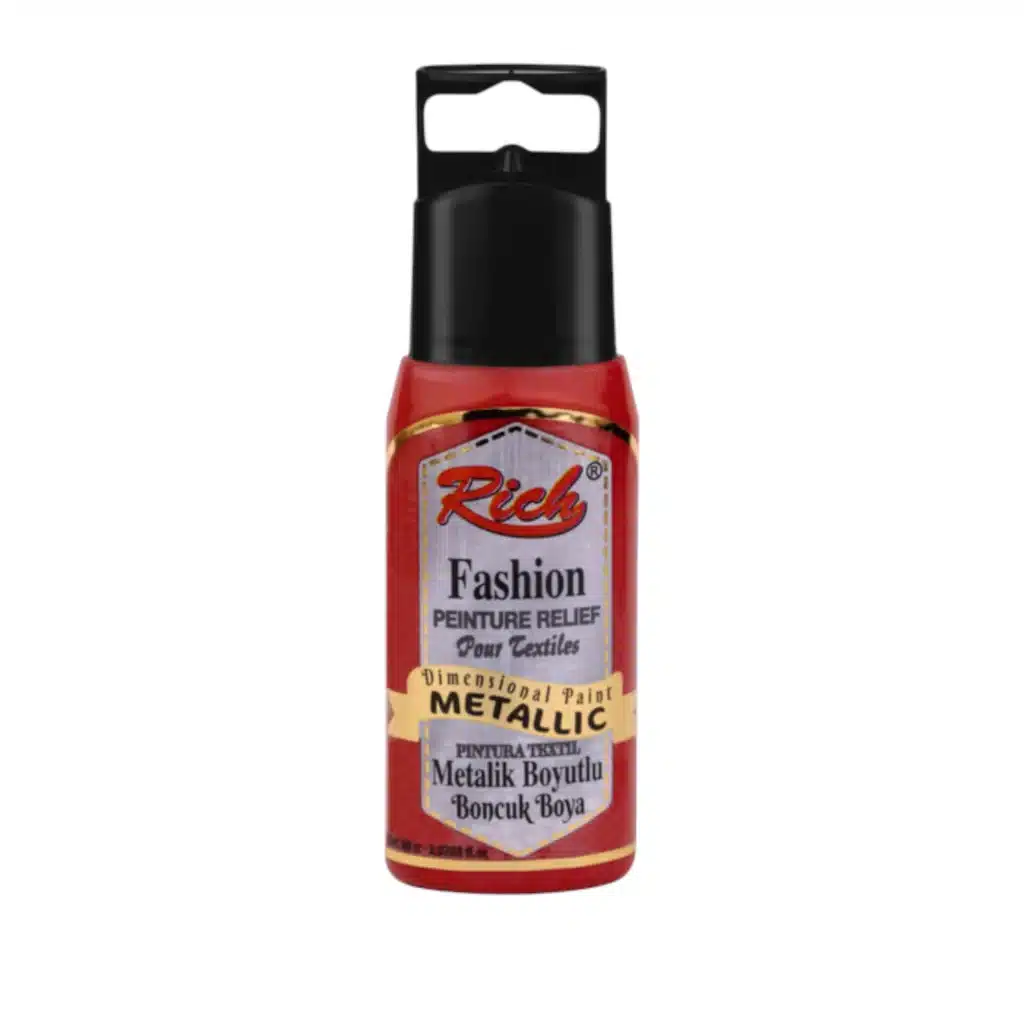 Metalik Boyutlu Boncuk Boya 60 ml-Kırmızı