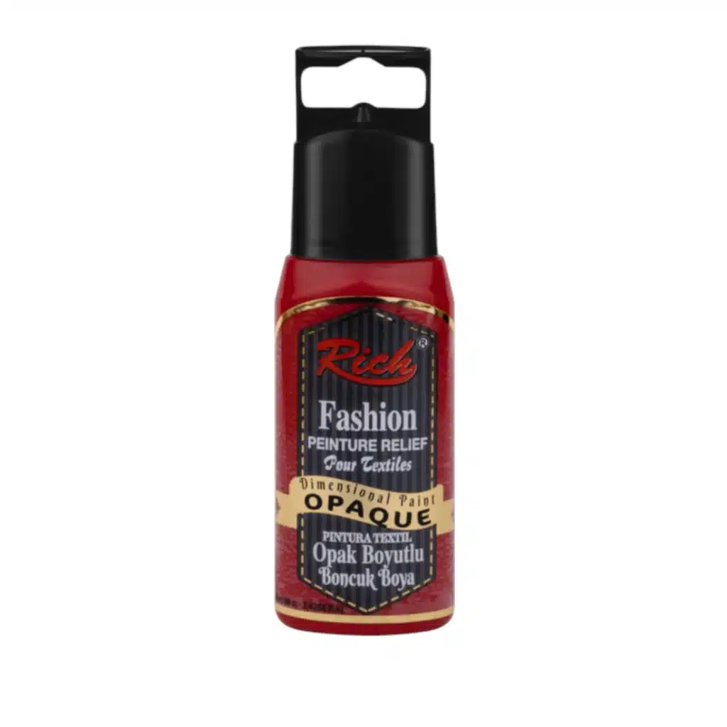 Opak Boyutlu Boncuk Boya 60 ml-Kırmızı