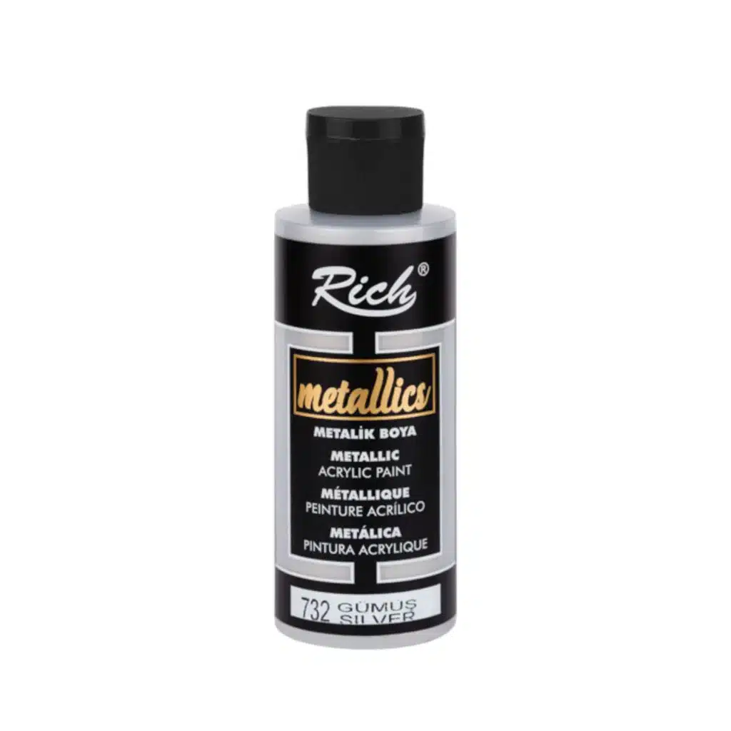 Rich Metalik Boya 120 ml-Gümüş