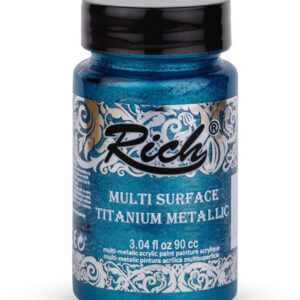 Rich Multi Surface Boya Titanium Metallic 0902572 Turquise-Turkuaz 90 ml