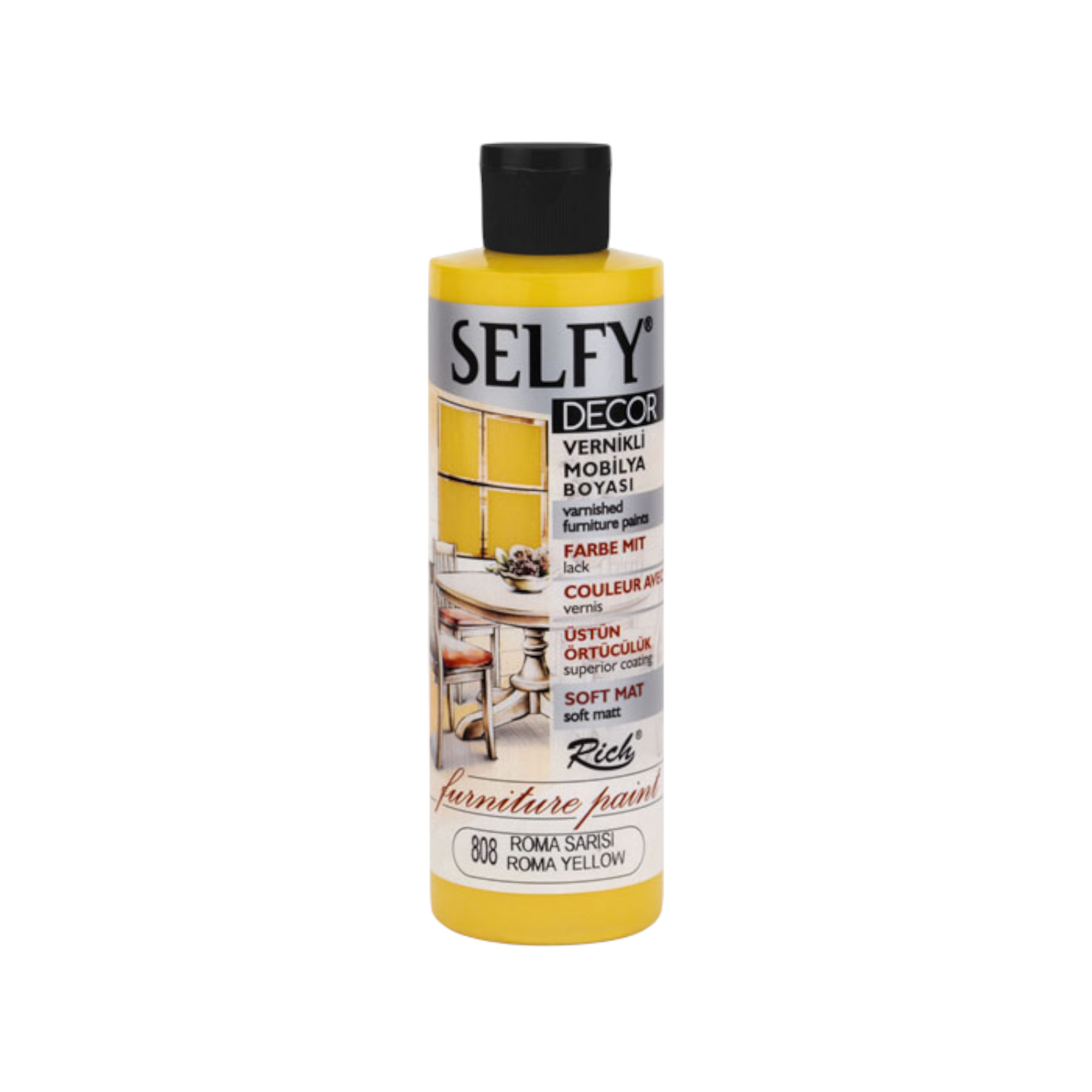Rich Selfy Decor 240 ml-Roma Sarısı 1 Rich Selfy Decor 240 ml-Roma Sarısı