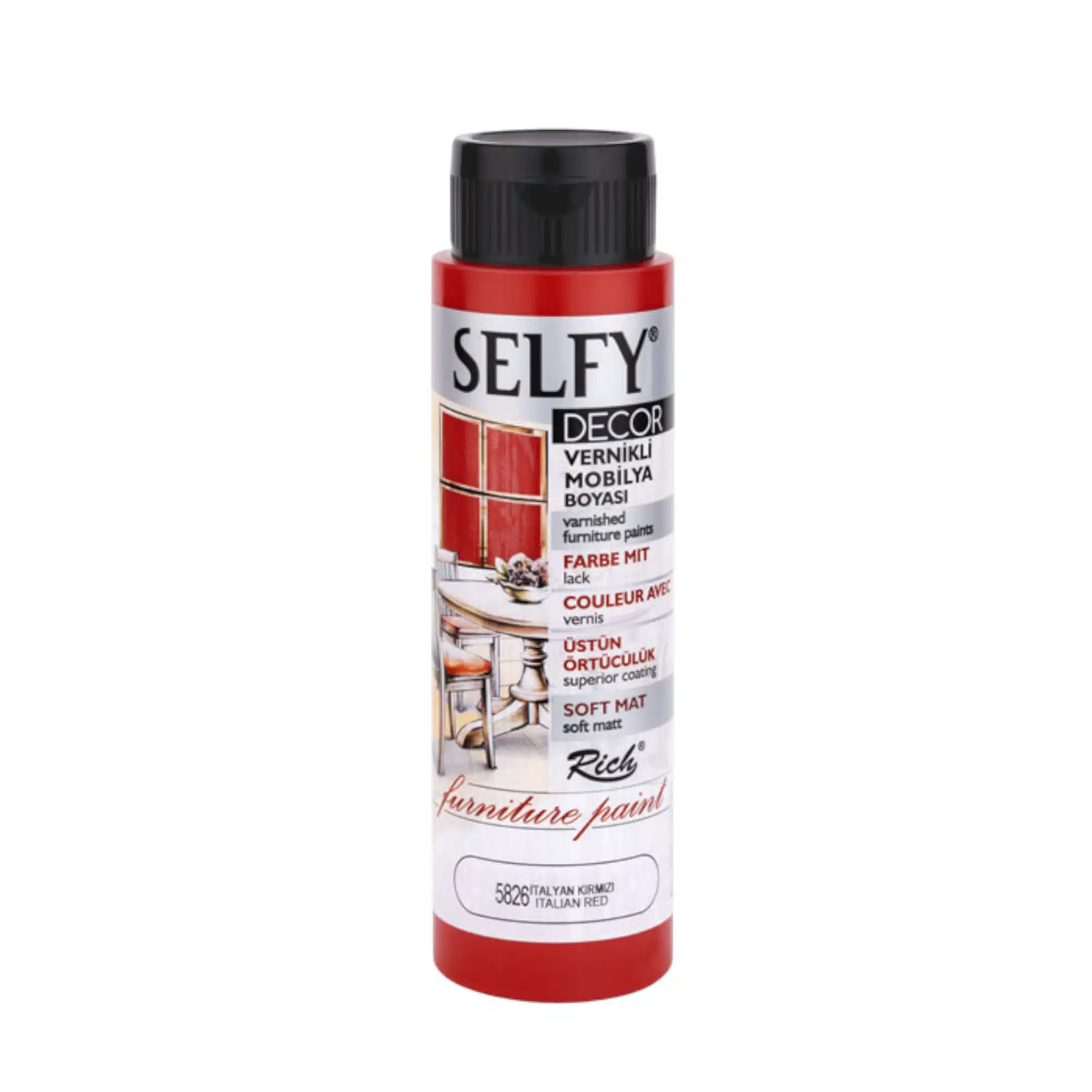 Rich Selfy Decor 500 ml-İtalyan Kırmızı 1 Rich Selfy Decor 500 ml-İtalyan Kırmızı