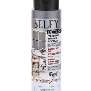 Rich Selfy Decor Furniture Paint- Vernikli Mobilya Boyası 870 Royal Gray-Royal Gri 240 ml