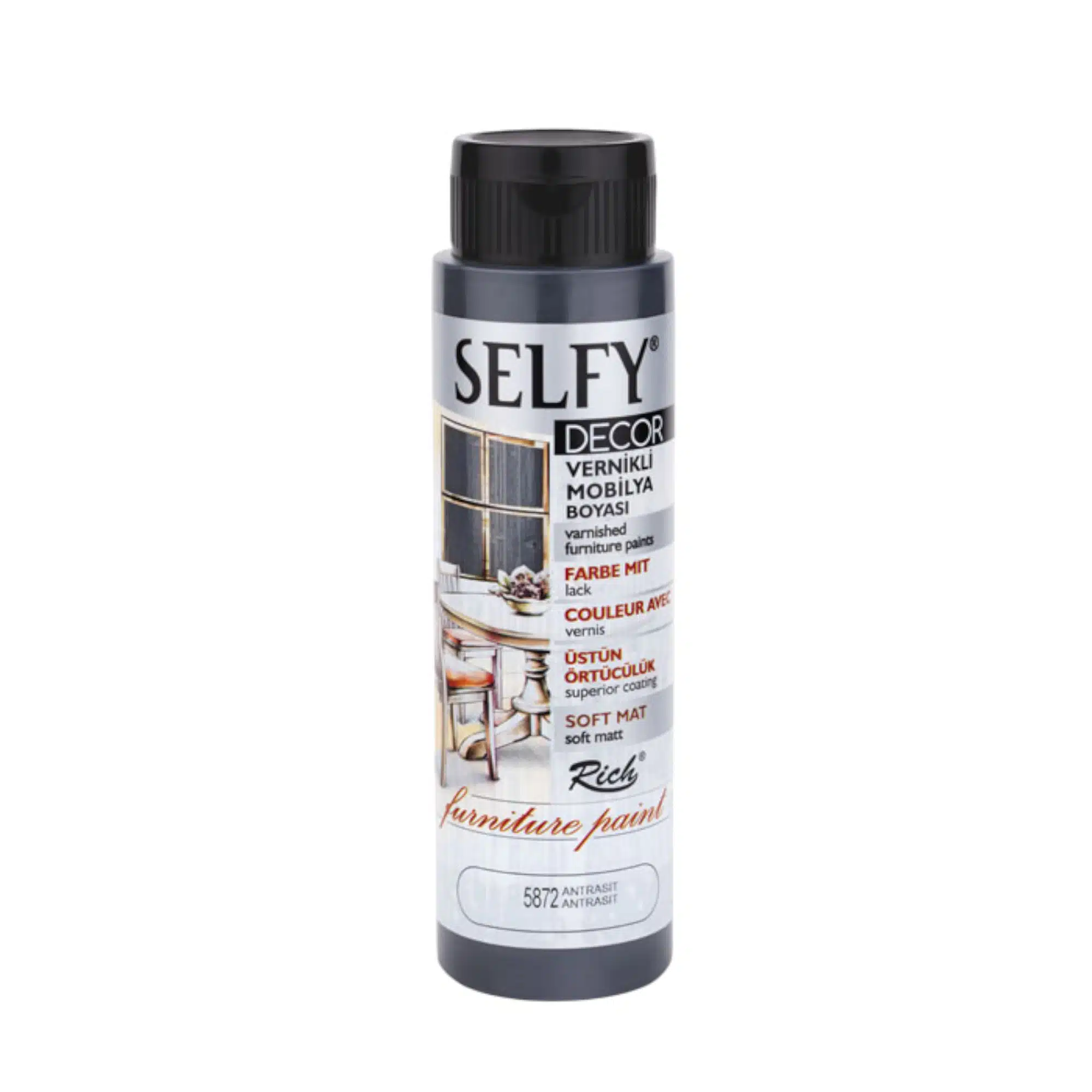Rich Selfy Decor 500 ml-Antrasit 1 Rich Selfy Decor 500 ml-Antrasit