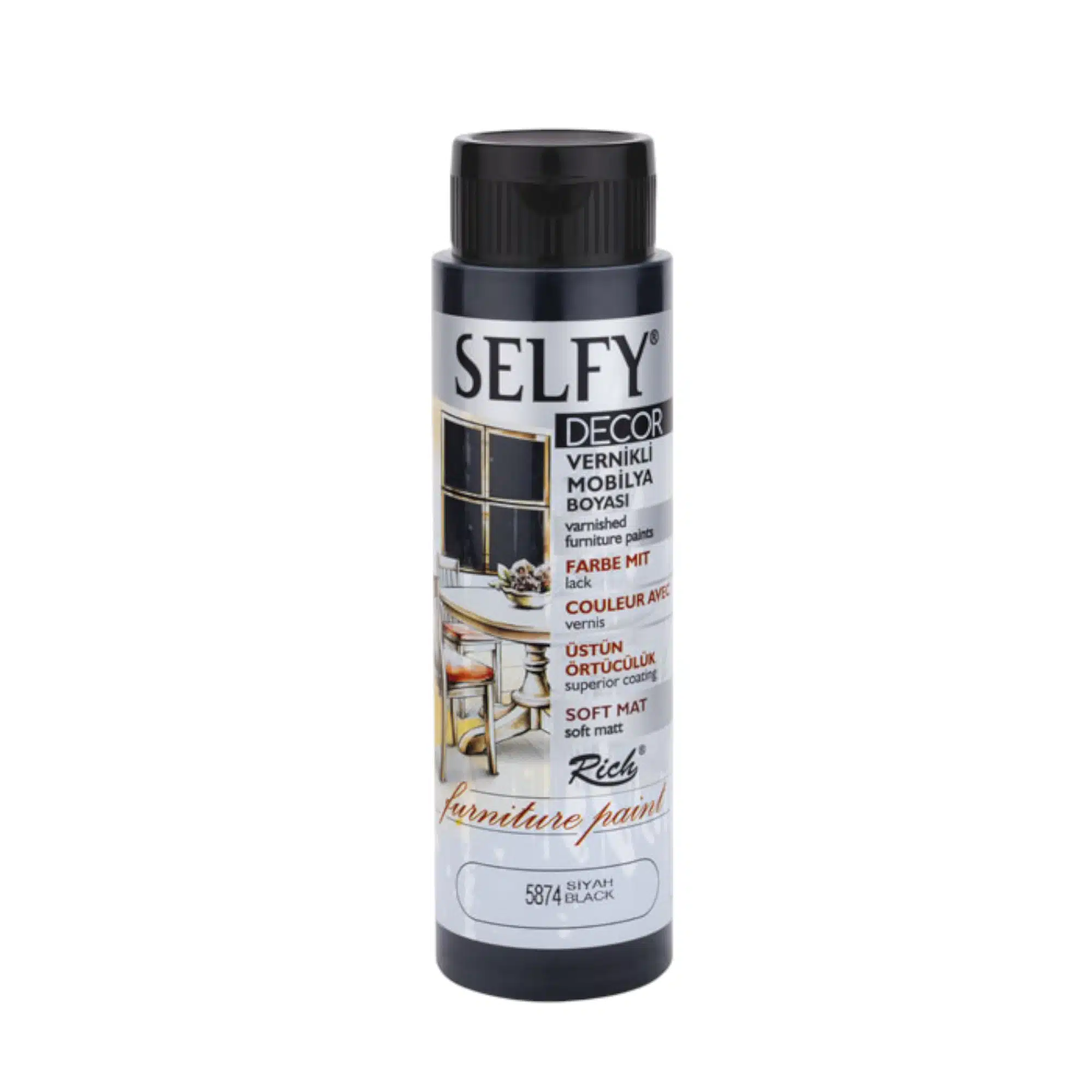Rich Selfy Decor 500 ml-Siyah 1 Rich Selfy Decor 500 ml-Siyah
