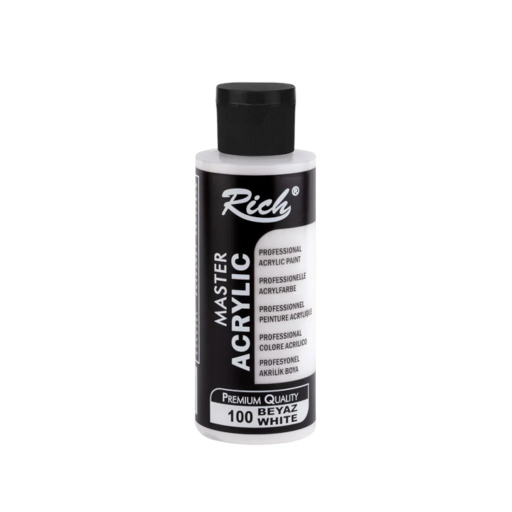 Rich Master Akrilik Boya 120 ml | 100-Beyaz
