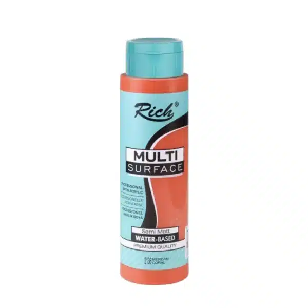 Rich Multi Surface Boya 500 Ml 2136 Coral-Mercan