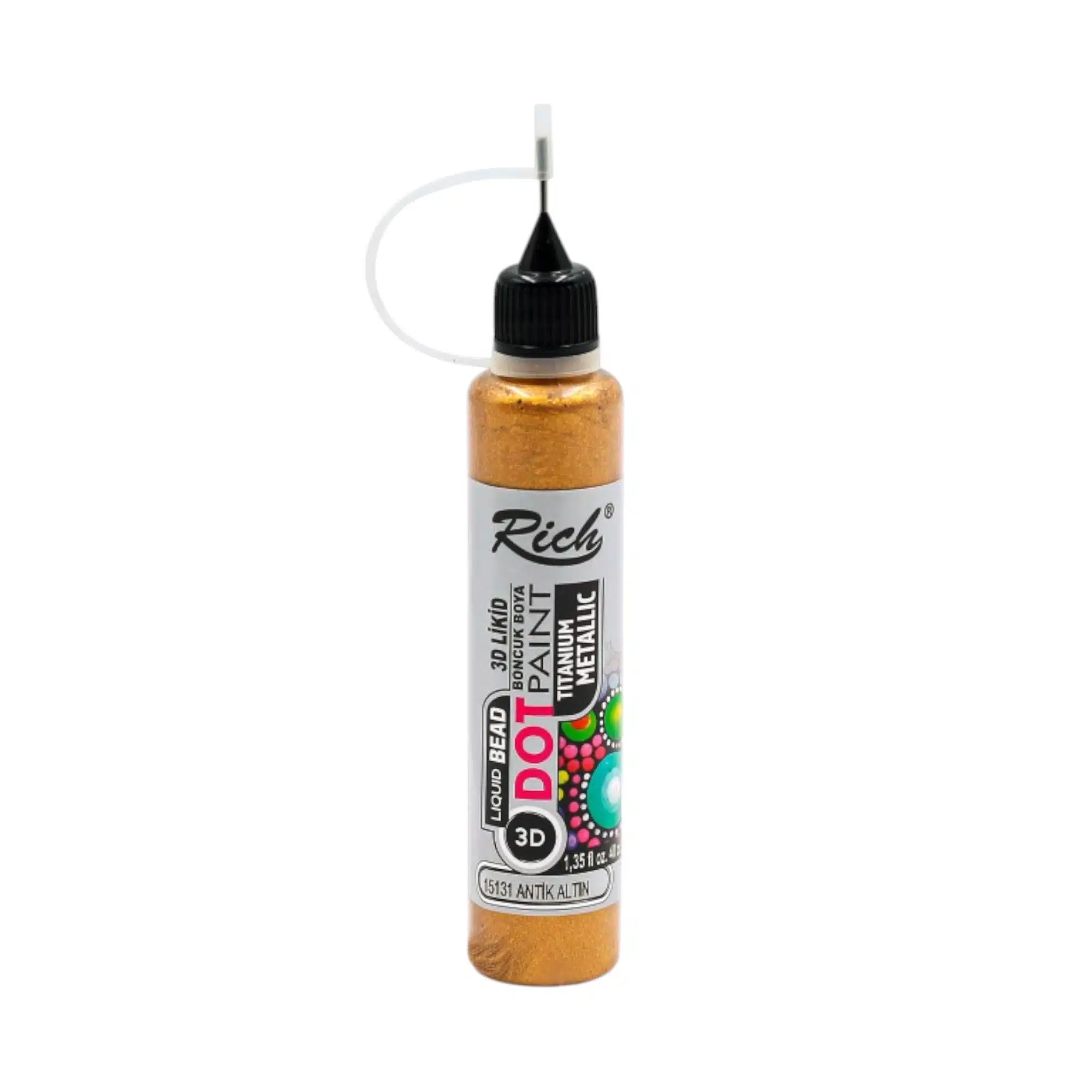 Rich Dot Paint Metalik 40 ml-Antik Altın