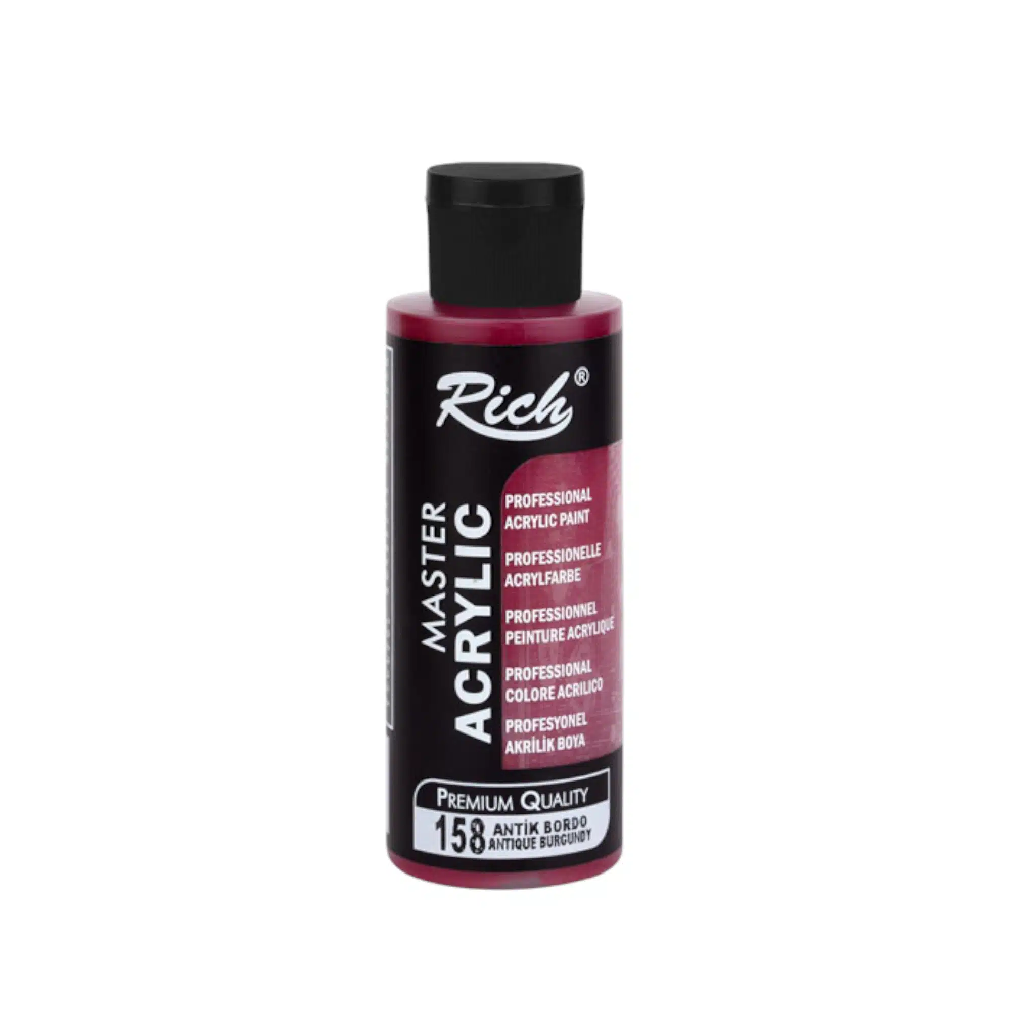 Rich Master Akrilik Boya 120 ml | 158-Antik Bordo 1 Rich Master Akrilik Boya 120 ml | 158-Antik Bordo