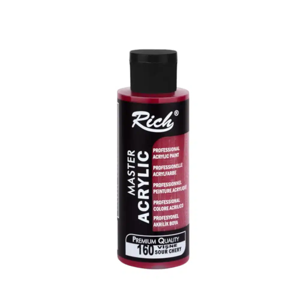 Rich Master Akrilik Boya 120 ml | 160-Vişne