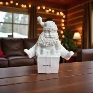 Ham Polyester Hediye Paketi Üzerinde Noel Baba Heykeli : Yılbaşı Temalı Biblo