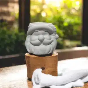 Noel Baba Figürlü Mumluk | 7x8x6 cm