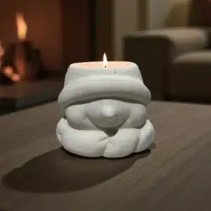 Kardan Adam Figürlü Mumluk