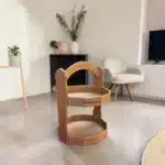 Boyanabilir çok katlı sunumluk ahşap organizer banyo mutfak düzenleyici atölye kiraz