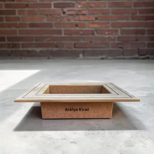 Boyanabilir Rölyef Pano Shadow Box Diorama Kutusu Aranjman Zemini Atölye Kiraz