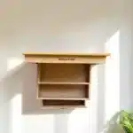 Duvara asılabilen ahşap organizer kutu raf çekmeceli çok katlı düzenleyici