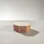 Küçük boy sekizgen ahşap takı kutusu metal kilitli boyanabilir ham obje