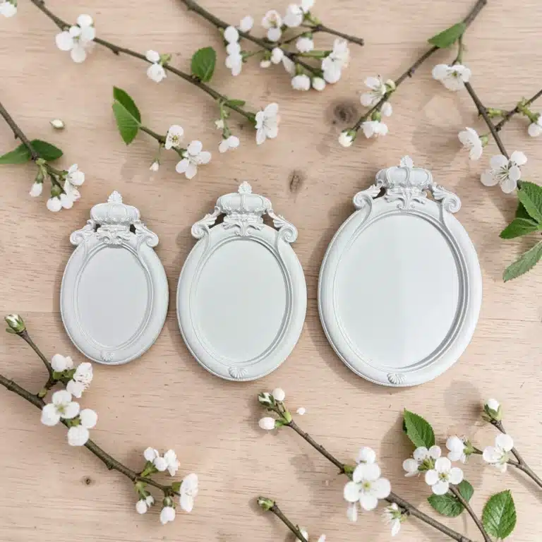 Taçlı Oval Çerçeve Takımı: Üçlü Takım