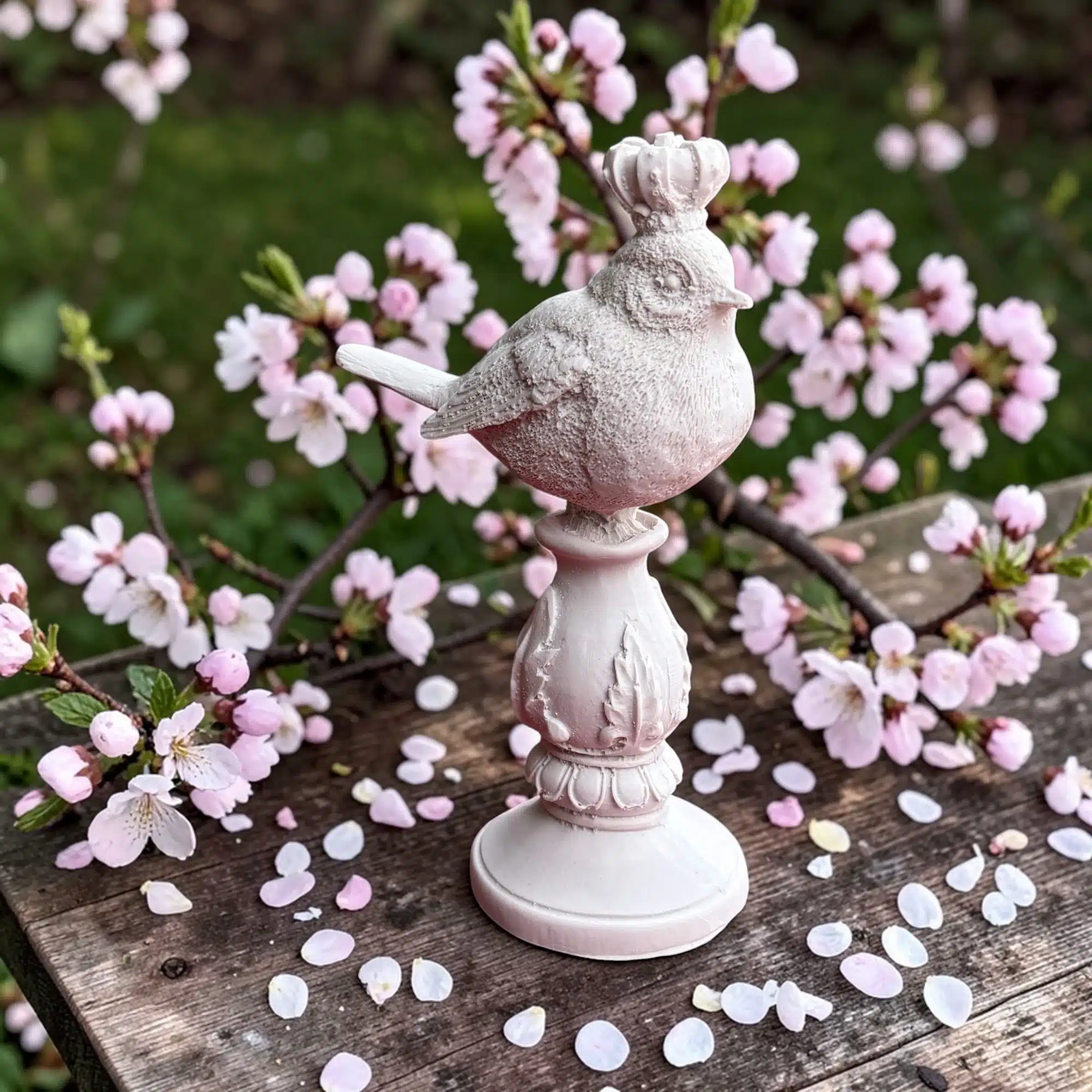 Taçlı Kuş Heykeli: Yaşam Alanlarınıza Asil Ve Romantik Bir Dokunuş