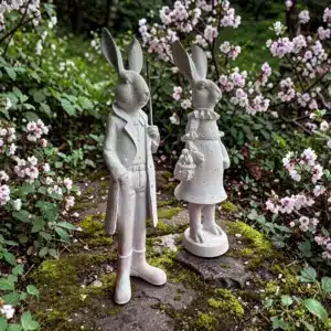 Kont ve Kontes Tavşan Çifti : Evinize Asil Bir Hava Katacak Boyanabilir Tasarım 11 Kont Ve Kontes Tavşan Çifti : Evinize Asil Bir Hava Katacak Boyanabilir Tasarım