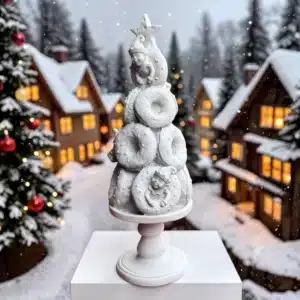 Donut Ağacı Heykeli: Eğlenceli ve Tatlı Dekorasyonların Yeni Gözdesi