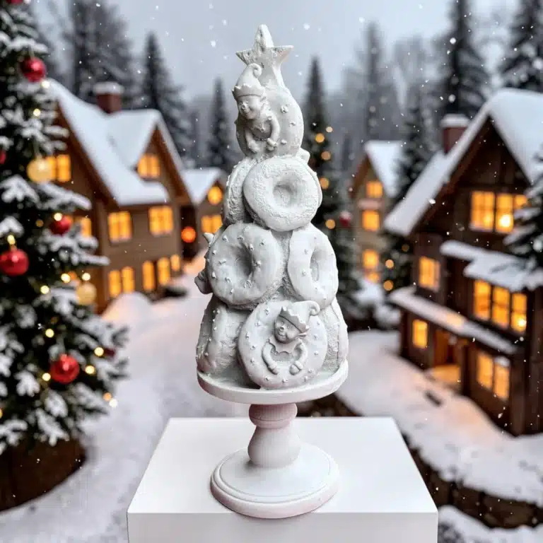 Donut Ağacı Heykeli: Eğlenceli ve Tatlı Dekorasyonların Yeni Gözdesi