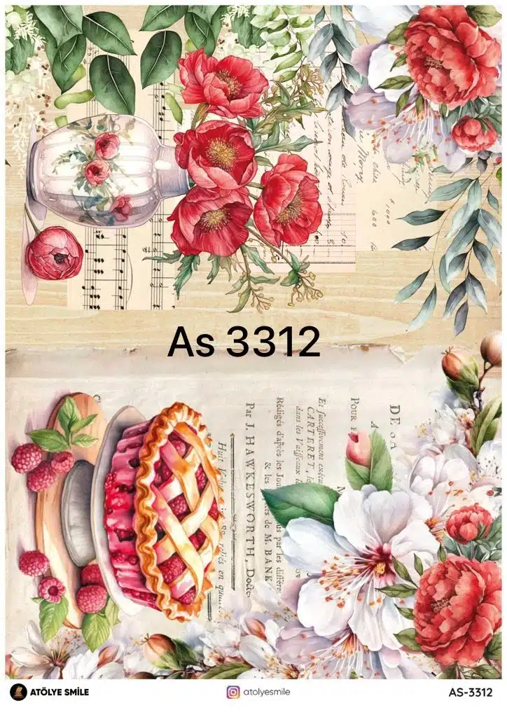 PD3312-AS | Pirinç Dekopaj Kağıdı (29x42 cm) 1 PD3312-AS | Pirinç Dekopaj Kağıdı (29x42 cm)