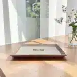 Boyanabilir açılı kenarlı ahşap tepsi dikdörtgen sunumluk modern tasarım atölye kiraz