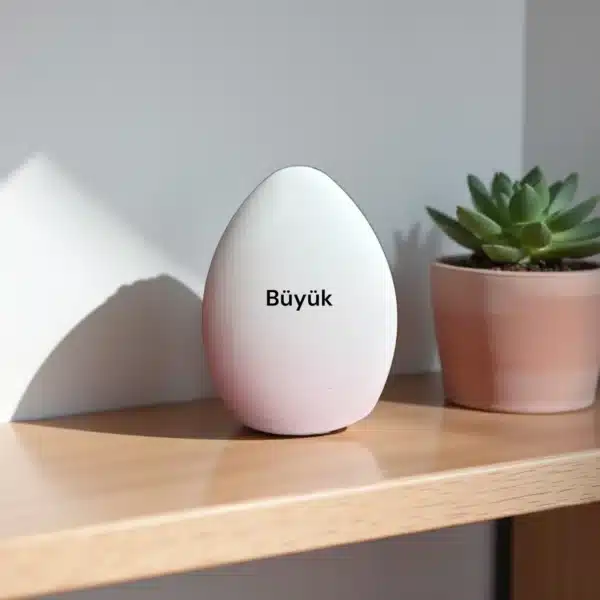 Dekoratif Taş Tozu Yumurta Biblo: Büyük