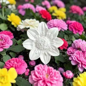 Papatya Figürlü Obje Süsü: Dekoratif Aplik