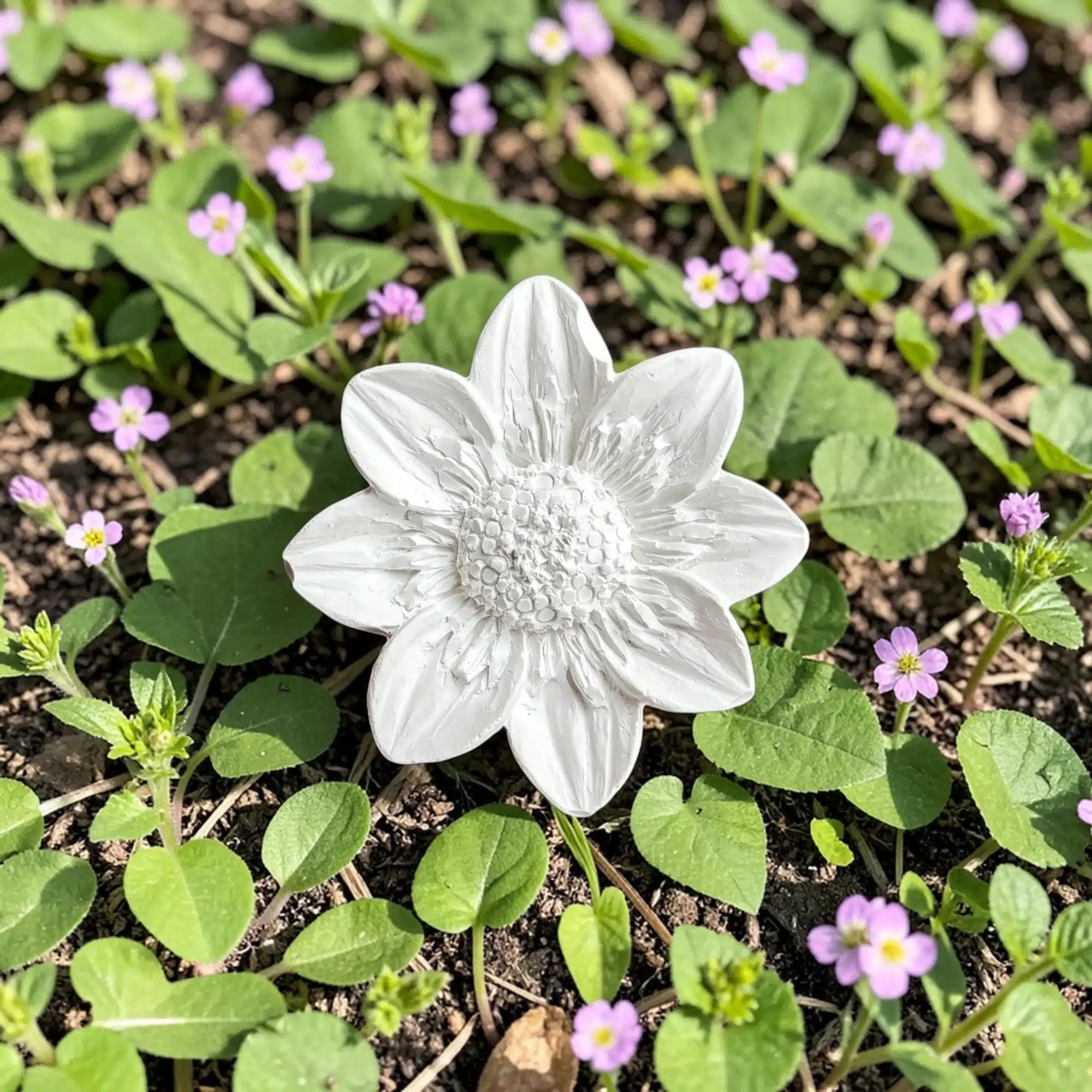 Papatya Figürlü Obje Süsü: Dekoratif Aplik