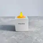 Atölye Kiraz boyanabilir küp tealight mumluk beton zemin pürüzsüz yüzey detaylı döküm kalitesi