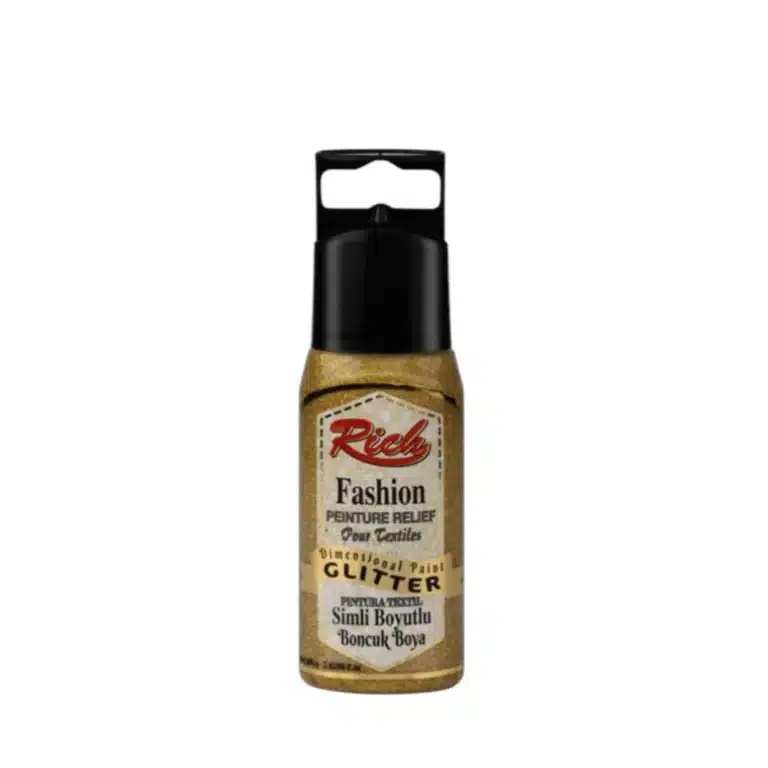 Simli Boyutlu Boncuk Boya-Altın-60 ml: 3D Dekoratif Hobi Boyası