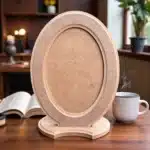 Ayaklı Oval Ahşap Resim Çerçevesi: Masaüstünüzdeki Klasik Şıklık
