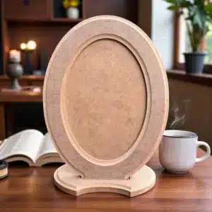 Ayaklı Oval Ahşap Resim Çerçevesi: Masaüstünüzdeki Klasik Şıklık