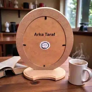 Ayaklı Oval Ahşap Resim Çerçevesi: Masaüstünüzdeki Klasik Şıklık