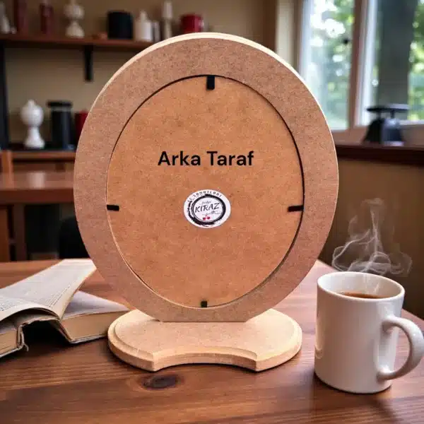 Ayaklı Oval Ahşap Resim Çerçevesi: Masaüstünüzdeki Klasik Şıklık