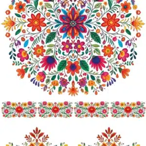 Ütü ile Rub On Transfer Kağıdı: Dekoratif Süsleme Kağıdı - CK227 | 30x50 cm