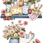 Ütü ile Rub On Transfer Kağıdı: Dekoratif Süsleme Kağıdı  - CK230 | 30x50 cm