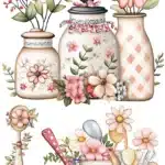 Ütü ile Rub On Transfer Kağıdı: Dekoratif Süsleme Kağıdı  - CK298 | 30x50 cm