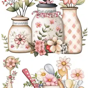 Ütü Ile Rub On Transfer Kağıdı: Dekoratif Süsleme Kağıdı  - Ck298 | 30X50 Cm