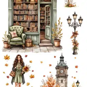 Ütü ile Rub On Transfer Kağıdı: Dekoratif Süsleme Kağıdı  - CK106 | 30x50 cm