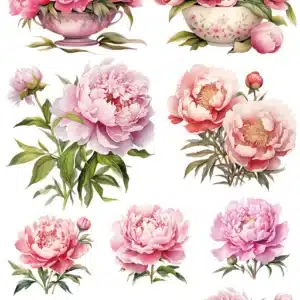 Ütü ile Rub On Transfer Kağıdı: Dekoratif Süsleme Kağıdı  - CK160 | 30x50 cm