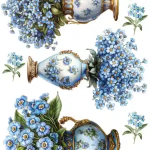 Ütü ile Rub On Transfer Kağıdı: Dekoratif Süsleme Kağıdı  - CK169 | 30x50 cm